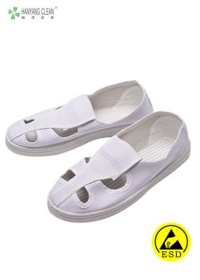 Anti sapatas reusáveis estáticas dos furos da borboleta quatro do ESD Footware na oficina de SMT