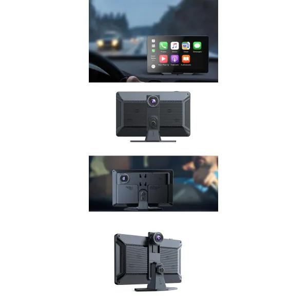 Smart Screen Wireless Carplay Navigation Bluetooth Android Auto Center Console Driving Recorder