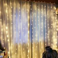 Lumières féeriques de ficelle du glaçon LED pour le jardin de rideau en noce