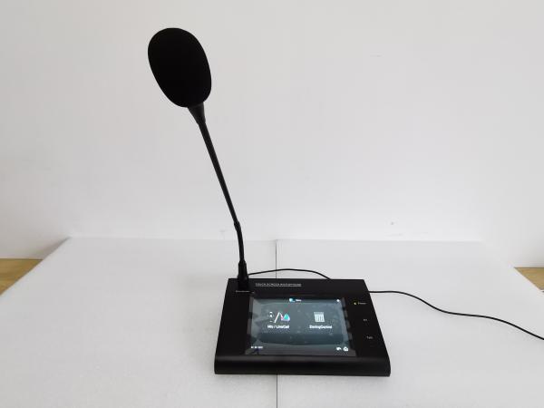 120 Zone Capacity Voice Evacuation Gooseneck Wireless System Touch Screen Remote Paging Microphone