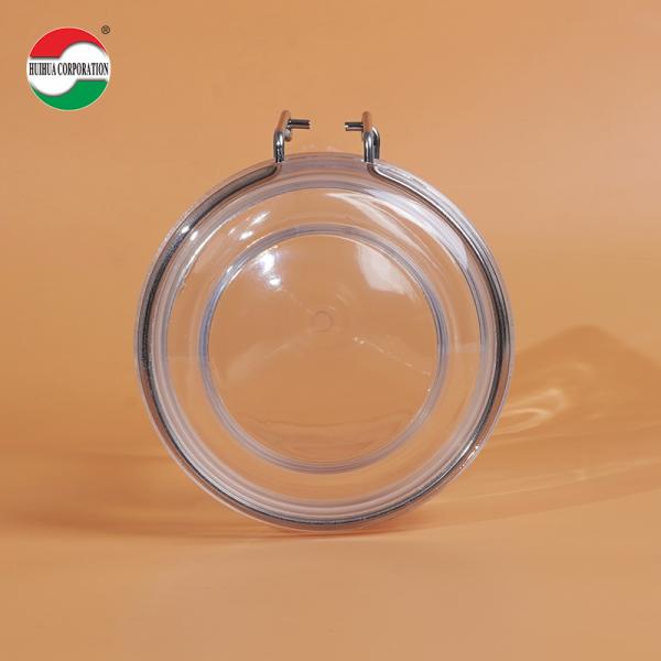 1080ML PET Botella de plástico PET transparente cilindro Jarrones sellados para alimentos Solución de almacenamiento de tapa de cubierta