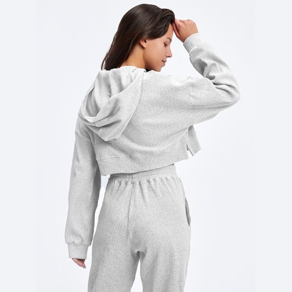 Длинные Hoodies верхней части рукава и разминки женщин гетры с обмундированиями кармана двухкусочными