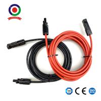 cabo de extensão solar de 6mm com o jogo do adaptador do painel solar da fêmea e do conector macho
