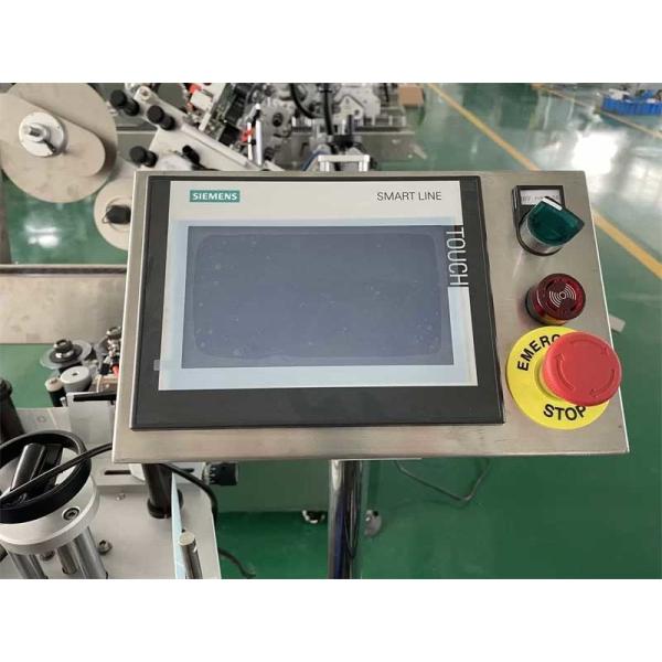 Máquina de rotulagem de frascos de pílulas totalmente automática de lado duplo