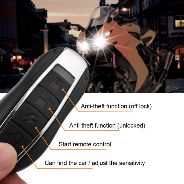 ABS 12V 315mhz Auto Start Alarm System For Bike Anti Theft