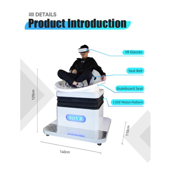 Игра Vr имитатора движения Dof продвижения 3 сползая имитатор 400W