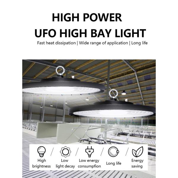 KCD Highbay Light Industrial Branco 100w 120w 150w 200w 300w 400w OVNI LED industrial LED linear LED redondo High Bay Light