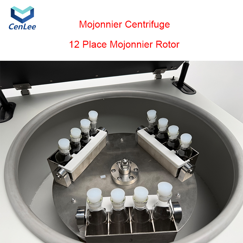 Cenlee Tabletop Universal Chemical 12pcs Mojonnier Centrifuge Swing Rotor Stainless Steel Large Transparent Observation LCD