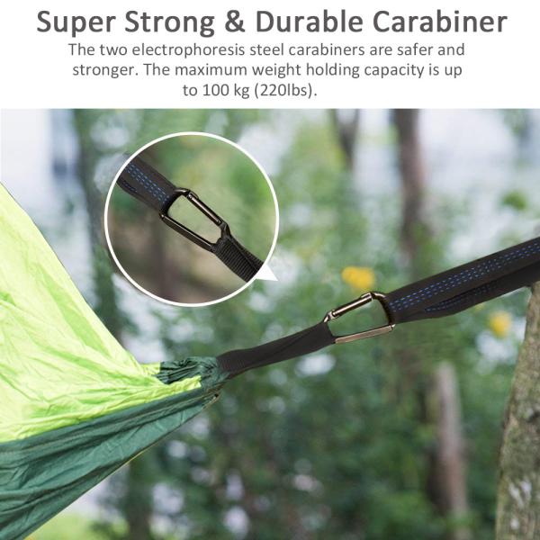 3 min set up 98x47in Lightweight Portable Hammock