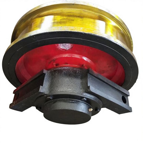 Forged Alloy Steel Crane Wheel Assembly with HB300–380 Hardness and 100–1000 mm Diameter for Heavy-Duty Cranes