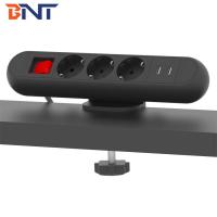 Tomada 3 conservada em estoque nova de BOENTE com os porta usb do protetor de impulso pretos no fabricante Desktop removível do soquete de poder da borda da mesa