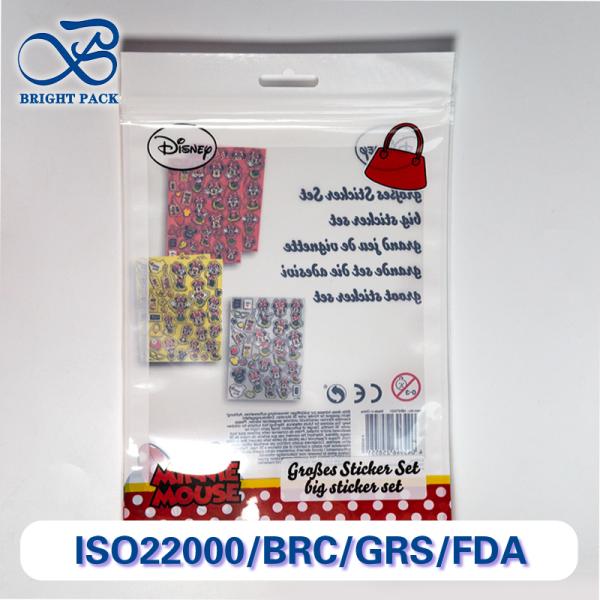 おもちゃ包装用カスタム印刷三方シールバッグ、透明窓と帯電防止層付き、大量注文割引。