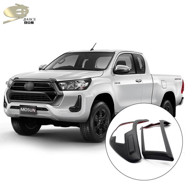 2.2mm Thickness Exterior Body Kits Front Lamp Cover For Toyota Hilux Revo 2020-2021