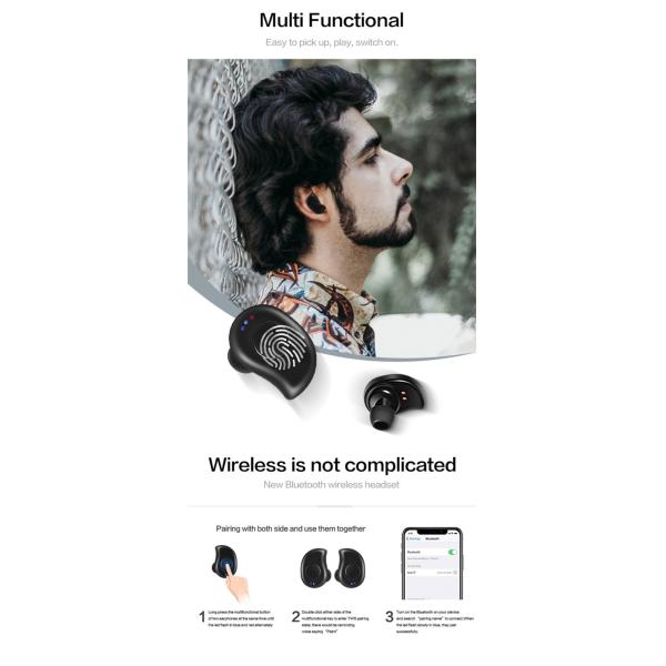 Mirror Box Ipx5 Waterproof Earbuds Recycalable Abs V5.1 Version