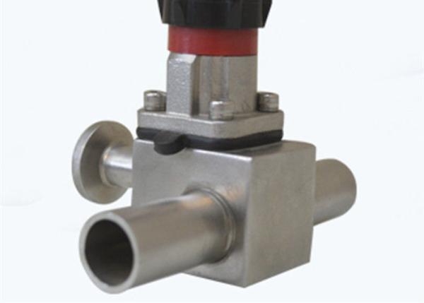 Fast Assembly Sanitary Diaphragm Valves , TP 316L 3 Way Diaphragm Valve