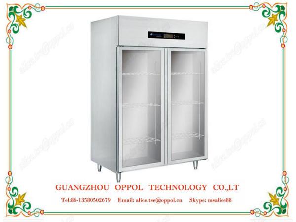 OP-602 Hotel Glass Door Freezer Display Refrigerator Showcase Freezer