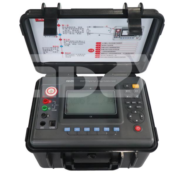 ZX2677F Цифровой счетчик сопротивления изоляции Автоматическое отключение и измерение постоянного тока, напряжения переменного тока