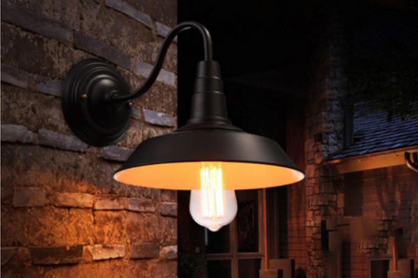 Gooseneck Exterior Solar Wall Lights IP44 Decorative Outdoor