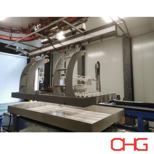 Heavy Machinery Parts Liquid Wet Painting Spraying Production Line Equipment with PLC Control Unit