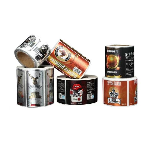 Autocollant résistant UV permanent de label de vin de Rolls pour votre emballage