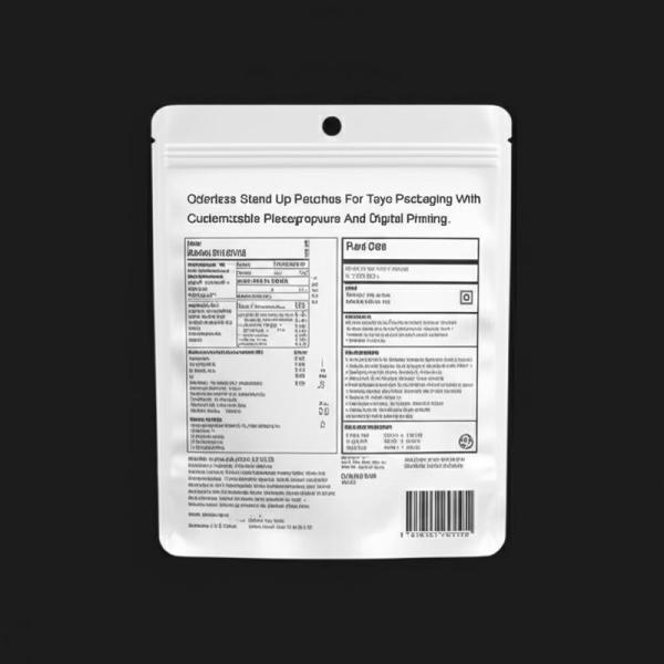 Odorless Stand Up Pouches For Toys Packaging With Customizable Flexograpvure And Digital Printing.