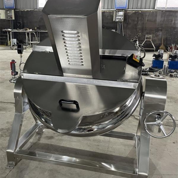 Large Capacity Cooking Pot Automatic Vegetable Cooking Mixer Industrial Meat Cooking Kettle