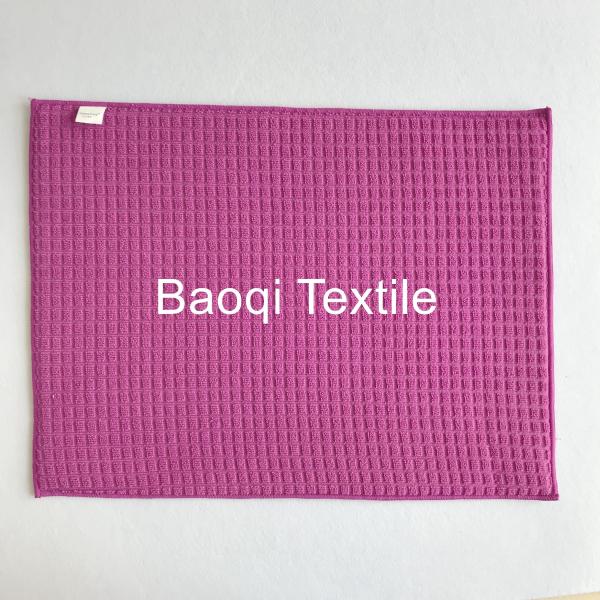 ECO-friendly OEM absorbent water microfiber printed kitchen mat customized washable pads