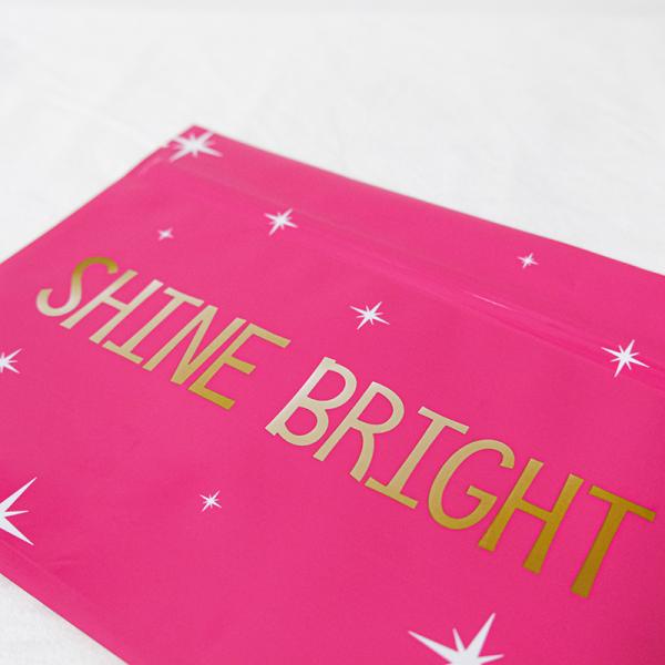 El labio rosado de la belleza glosa la impresión plástica impermeable de empaquetado del fotograbado del bolso de la cremallera