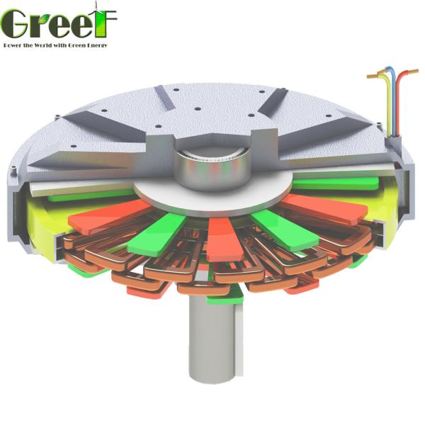2KW Coreless Permanent Magnet Generator 180rpm For VAWT