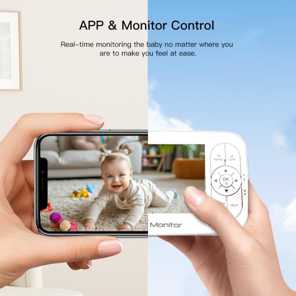 Diy Home Security Audio 2 Way Baby Monitor Wifi 2.4Ghz Baby Dog Pet Monitor 360 Panoramic