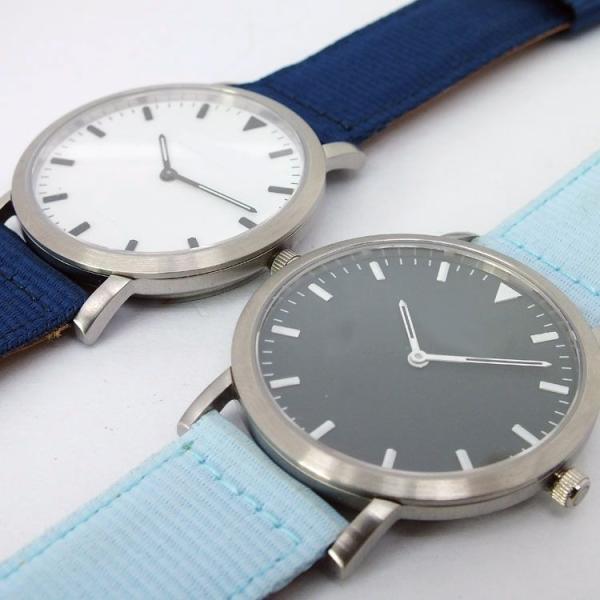 Newest fashion stainless case , nylon strap watch,nylon watches 2014-dark blue band