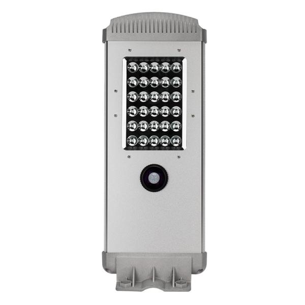 High end Silvery 50w Die casting aluminum super brightness All In One led solar street light for street project