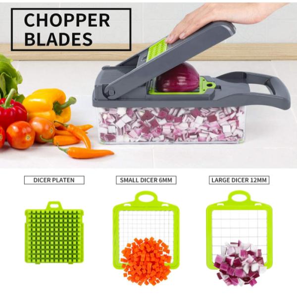 10 в 1 ручном Slicer тяпки овоща многофункциональном