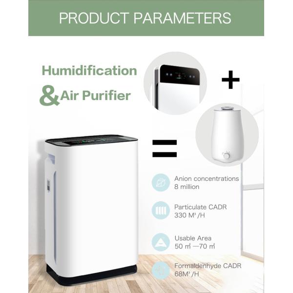 Formaldehyde CADR 65M³/H Office Air Purifier Odor air quality sensors