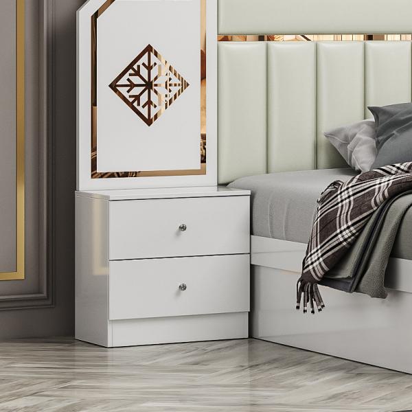 Foshan Wholesale Cheap Luxury Double King Size Bed Room Set Modern Home Complete Wooden Frame Bedroom Sets Furniture
