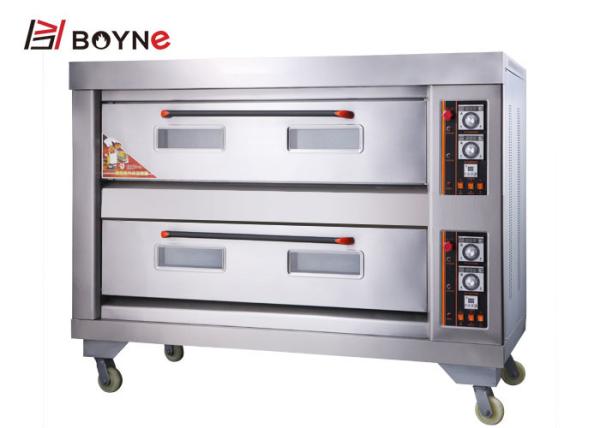 Forno comercial de aço inoxidável da bandeja da plataforma seis da padaria dois do gás da cozinha
