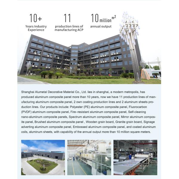 Alumetal почистило стены ACP строительных материалов цвет щеткой внутренней декоративный обшивая панелями штейновый