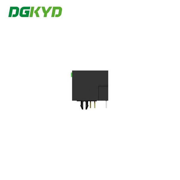 DGKYD561488JB1A1DY1027 Female Rj45 Connector With Light All Plastic Without Transformer Network Interface