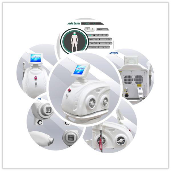 Handpiece Permanent Diode Laser Hair Removal Machine 808nm 600w In Pure White