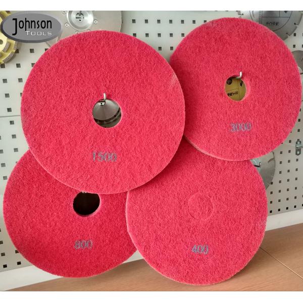 Пусковые площадки диаманта волокна губки 17 дюймов полируя для мраморного/конкретного пола #400 #800