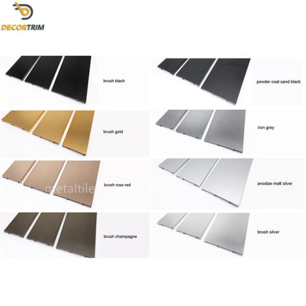 Decorative Aluminum Skirting Board Profiles With Anodized Powder Coat Surface