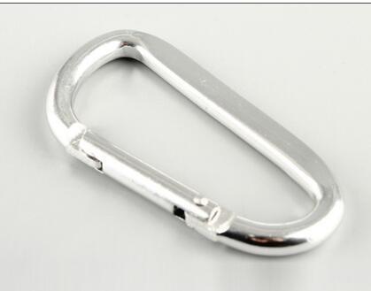 D Shaped Colors Not For Clibmbing Half Flat Aluminum Carabiner, Carabiner Key Chain
