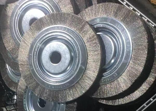 8 High Density Steel Wire Wheel Brush 120mm Middle Plate 25.4mm Inner Hole