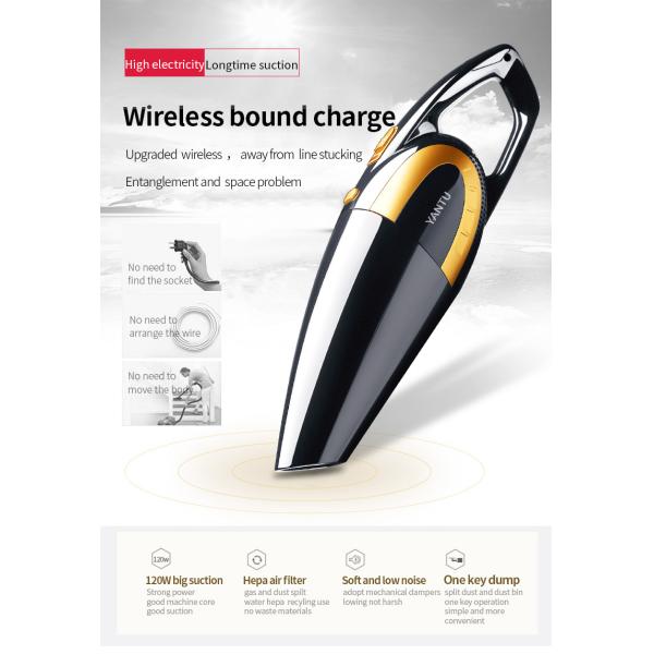 Travel-Friendly YANTU E03 Cyclone 12v Portable Mini Handheld Vacuum Cleaner For Car