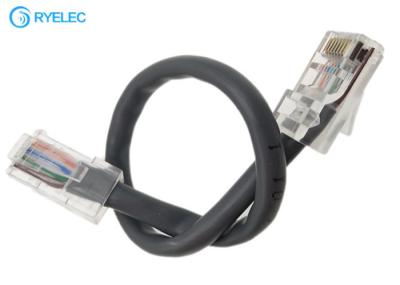 No Strain Relief Custom Cable Assemblies RJ45 Plug Ethernet Patch Founded 5mm