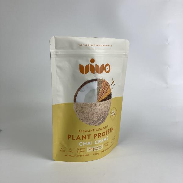 Custom Printed Food Grade Resealable Protein Powder Packaging Bags Stand Up Zipper Bags for Whey Protein