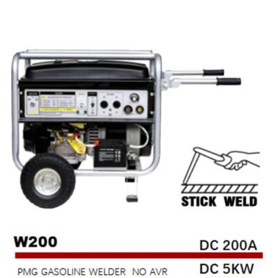 soldador elétrico Generator do arco do começo 200A da máquina de soldadura 5kw