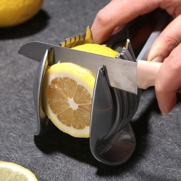 Fruit Slicer Machine 304 Stainless Steel Handheld Kitchenware Tomato Slicer Lemon Cutter