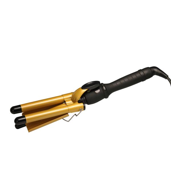 Triple Wave curling iron JR-266-19# golde