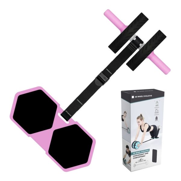 Multifunctional Ab Roller Wheel Set With Knee Mat And Resistance Band For Home Core Training And Full Body Workout